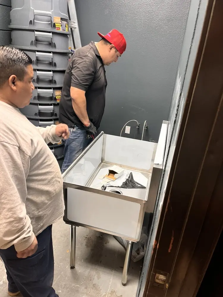 Commercial plumbing and sink installation in Los Lunas